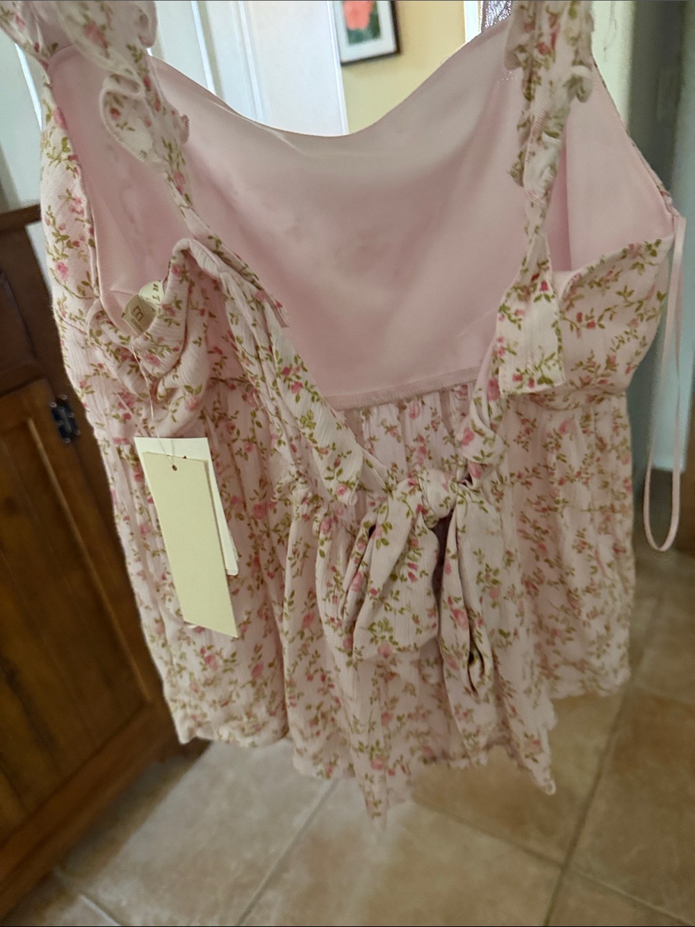 ' Pink Floral Ruffle too - Picture 2 of 4